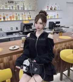 Lumignon Emoticon Jewel bijou hoodie 黒 - メルカリ