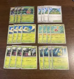 メガニウム　進化ライン　チコリータ　ベイリーフ 活力の森　各4枚　計24枚