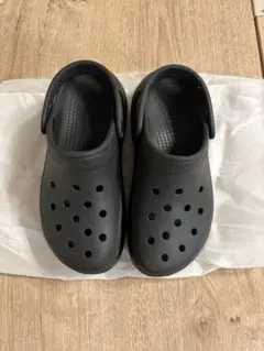 美品】crocs メガクラッシュ クロッグ 厚底 ブラック M9 27cm - メルカリ
