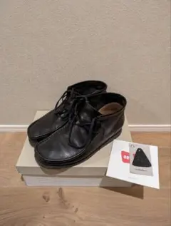 Clarks wallabee boot レザー オールブラック