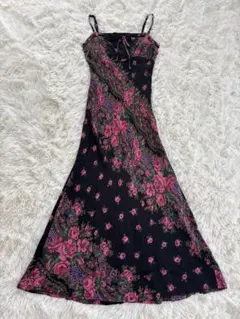 Betsey Johnson 花柄 キャミソール ロングワンピース Y2K Sのサムネイル