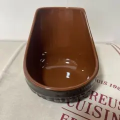 《美品》ルクルーゼ　レードルスタンド　おたまおき　焦げ茶のサムネイル