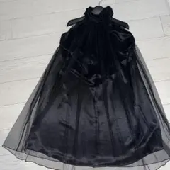 黒 ノースリーブ ロングワンピース　ノーブランド