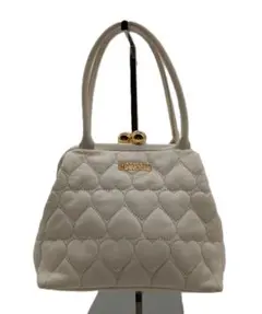 MOSCHINO モスキーノ キルティング ショルダーバッグ ベージュ ハート 