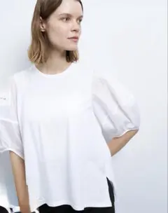 LANVIN en Bleuコクーンスリーブコンビカットソー　ホワイトのサムネイル