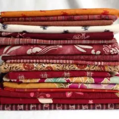 和柄 布地 はぎれセット 赤系