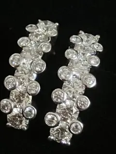 ラザール ダイヤモンドピアス 1.60ct pt950 5.4g - メルカリ