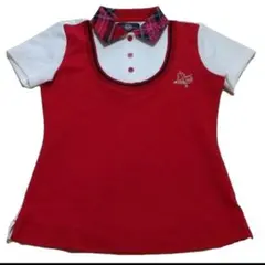 ビバハート 赤白チェック襟ポロシャツ