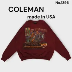 COLEMAN USA製 ヴィンテージ クルーネック スウェット バーガンディ