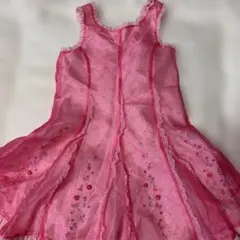 A0016 mezzo piano ピンク ドレス 130cm