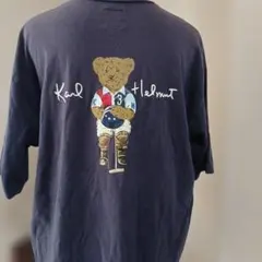 Karl + Helmut クマ イラスト TPINK HOUSETシャツ