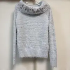 CECIL Mc BEE レディース花柄刺繍入りセーターのグレー　ニットMサイズ