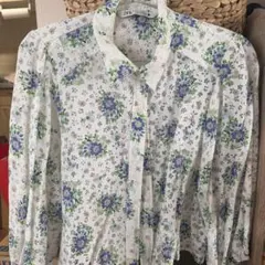 ZARA フラワープリント 長袖シャツ