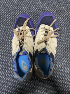 New Balance MS574 ベージュ/ネイビー/パープル