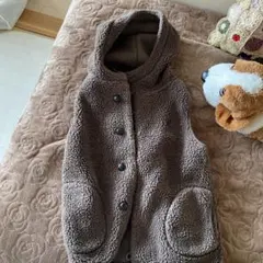 Gymplexx フード付きブラウンベスト