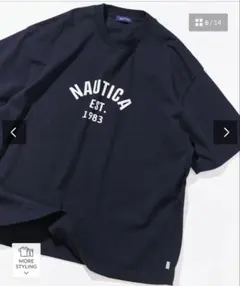NAUTICA Felt Patch Arch Logo S/S Teeのサムネイル