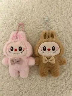 ラブブぬいぐるみホルダーセット2個サイズ約横8cm 縦11cm