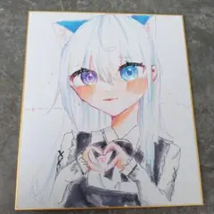 こども　イラスト　色紙　オリジナル