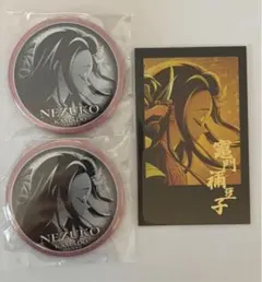 鬼滅の刃 ダイニング お楽しみくじ 禰豆子 缶バッジ　ブロマイド