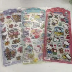 ドロップジュエリーシール ハローキティ サンリオキャラクターズ＋日焼け3枚セット