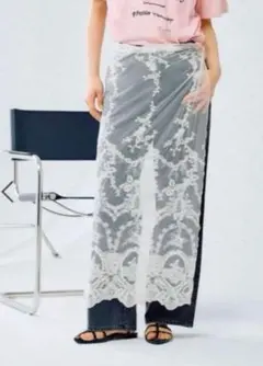 LEPSIM 新品　大判　レース　スカーフ