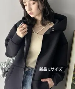 classicalelf BIGシルエットジップパーカー　黒 Lサイズのサムネイル