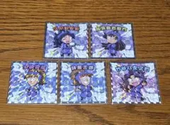 さ*み様 忍たま乱太郎　忍たま乱太郎マンチョコ　シール　五年生　5枚セット