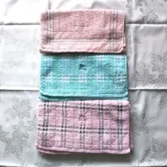 【USED】BURBERRY フェイスタオルセット 3枚セット