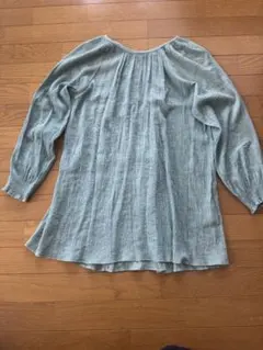 レプシィム　グリーン トップス　サラサラ生地　フリーサイズ　大きいサイズ