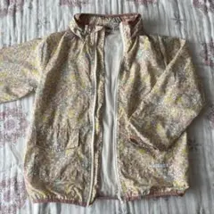 petit mainプティマイン 小花柄フード付きウインドブレーカー 130