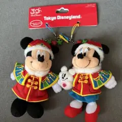 ミッキー ミニー クリスマス ストラップ　ディズニーリゾート