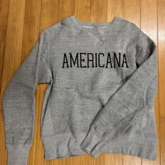 Americana グレー スウェット トレーナー