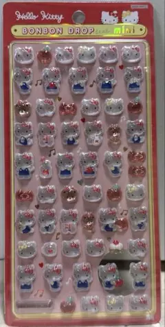 【国内正規品】サンリオ　キティレッド　ボンボンドロップシールmini