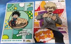 【ヒロアカ】緑谷出久&爆豪勝己　クリアファイルセット【はま寿司コラボ】オマケ付き