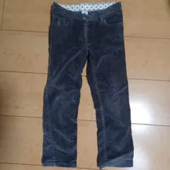 グレー コーデュロイ スリムフィットパンツ