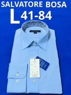 ♦SALVATORE BOSA♦L 41-84♦ブルー メンズワイシャツ長袖