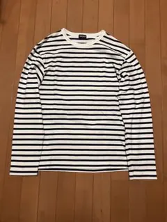 OLD UNIQLO オールドユニクロ ボーダーロンT オフホワイト ネイビー