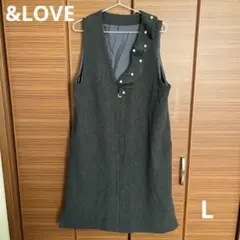 &LOVE ジレにもなるジャンスカ　L