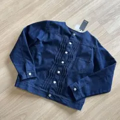 セール中☆【新品】レディースノーカラーデニムジャケット