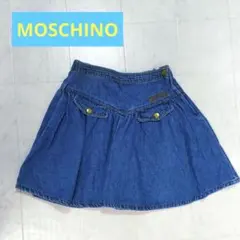 MOSCHINO　デニムスカート　140　刺繍ロゴのサムネイル