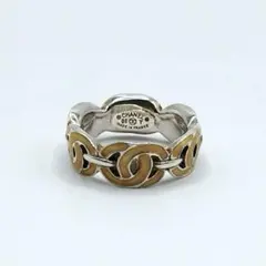 26356✨️シャネル リング ココマーク メタル シルバー ベージュ 箱付きのサムネイル