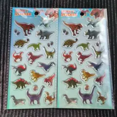 恐竜☆エポキシステッカー☆2枚セット