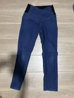 マタニティデニムパンツ M ダークブルー