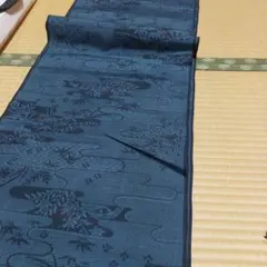 大島　反物 伝統的なデザイン　切り売り　１m