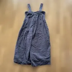 Samansa Mos2 blue サロペット 麻混 グレーのサムネイル