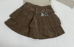 ナルミヤ コーデュロイフリルキュロット 90cm