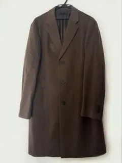 UNIQLO カシミア　ウール混　ロングコート　チェック