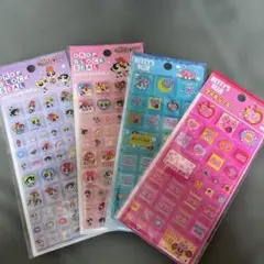 正規品 タイルシール パワーパフガールズ ドロップブロックシール　他4点セット