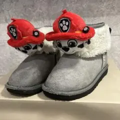 【PAW PATROL 】マーシャル　ボア　ブーツ　グレー　17cm