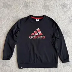 アディダス　adidas トレーナー　スウェット　ブラック　黒